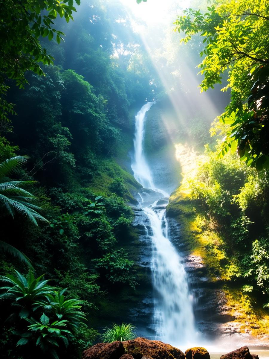 Jungle waterfall